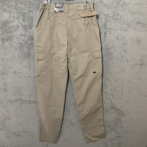 NWT 5.11 511 Tactical Series Womens Pants Sz 12 Tan Beige KHAKI Cargo Unhemmed - Picture 4 of 10